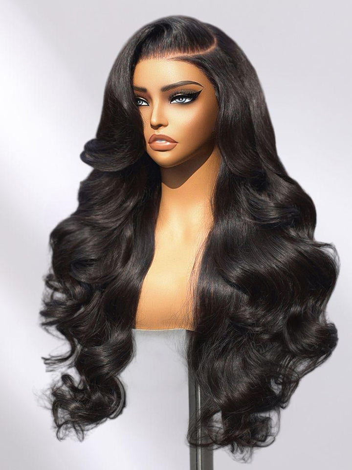 UNice 13x4 Pre-Everything? Transparent Lace Front 3D Body Wave Wig Real Ear To Ear With Invisi Drawstring Wig Lace Fit Better