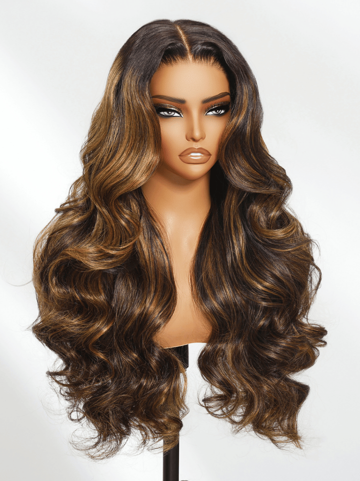 UNice 7x5 Bye Bye Knots? & 13x4 Pre-Everything Wig  Glueless Lace Balayage Highlight Body Wave Wig No Burden