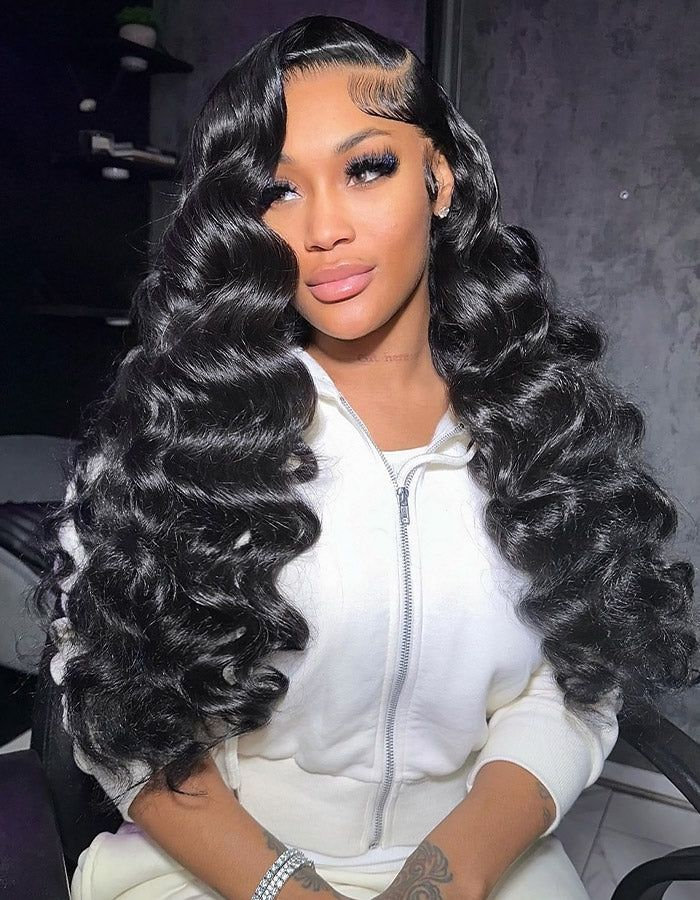 UNice 13x4 Pre-Everything Lace Frontal Natural Black Loose Deep Wave Wig