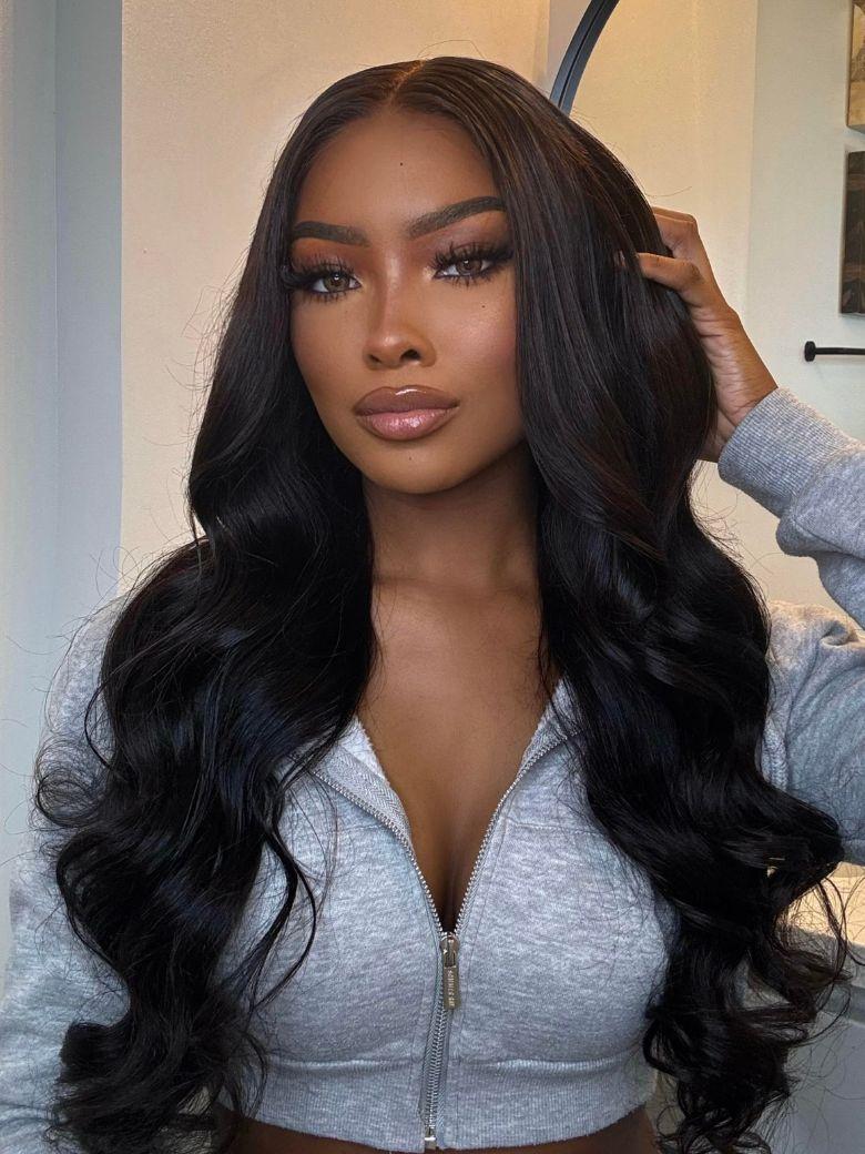 UNice 13x4 Pre-Everything? Transparent Lace Front 3D Body Wave Wig Real Ear To Ear With Invisi Drawstring Wig Lace Fit Better
