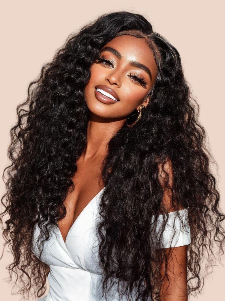 UNice Blend & Secure Half Wig Water Wave With Glueless Drawstring