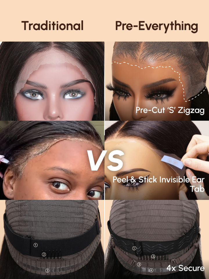 UNice 13x4 Lace Frontal Honey Blonde Highlights Body Wave Pre-Everything Wig