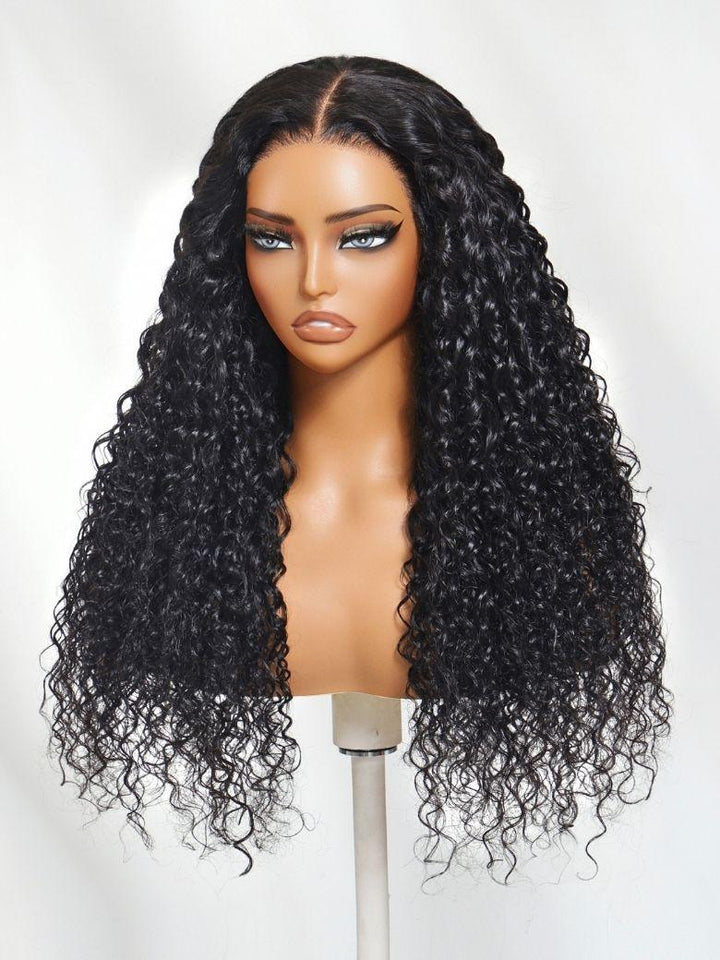 UNice 13x4 Pre Everything? Pre-Cut Lace Front Water Curly Wig & Water Wave Drawstring Wig With Baby Hair