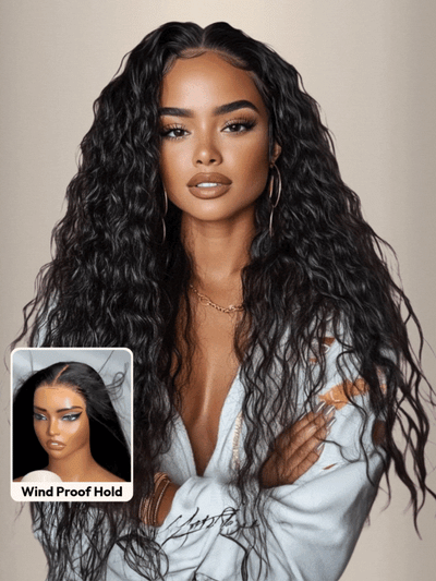 UNice 7x5 Bye-Bye Knots? Wig Quick Glueless & HD Lace Wet & Wavy Water Wave Invisible Knots With Invisi Drawstring With Baby Hair