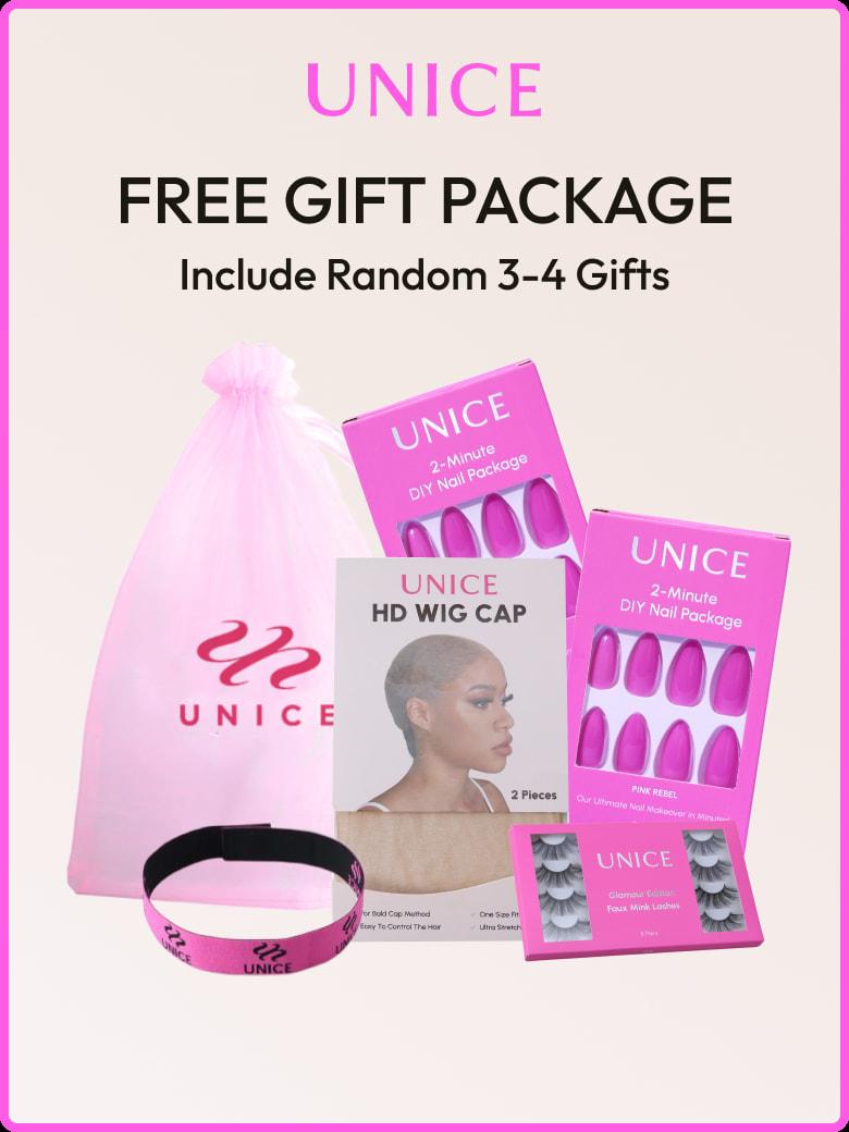 UNice Bye-Bye Knots Wig Pre-Cut 7x5 Glueless Lace & 13x4 Pre Everything Honey Blonde Body Wave Drawstring Wig