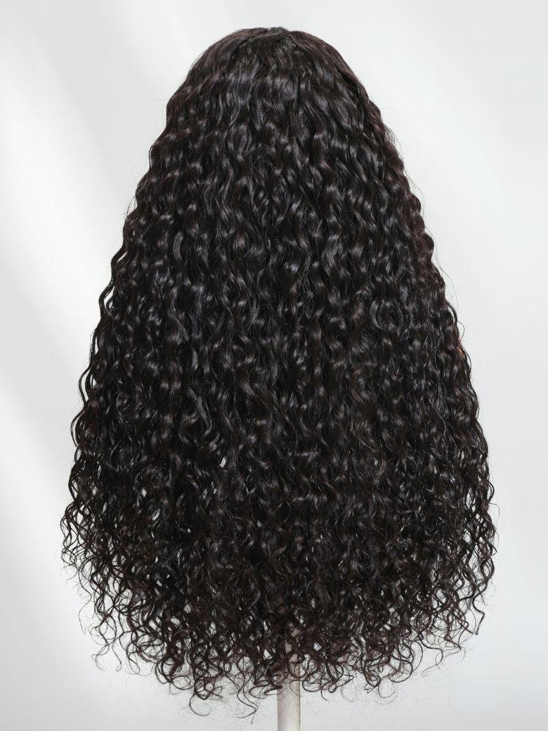 UNice 7x5 Bye-Bye Knots? & 13x4 Pre-Everything? Pull And Go Wig Glueless Wet & Wavy Water Wave With Invisi Drawstring With Free Baby Hair
