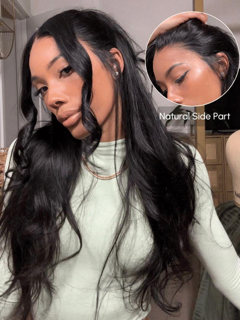 UNice 13x4 Pre-Everything? Transparent Lace Front 3D Body Wave Wig Real Ear To Ear With Invisi Drawstring Wig Lace Fit Better