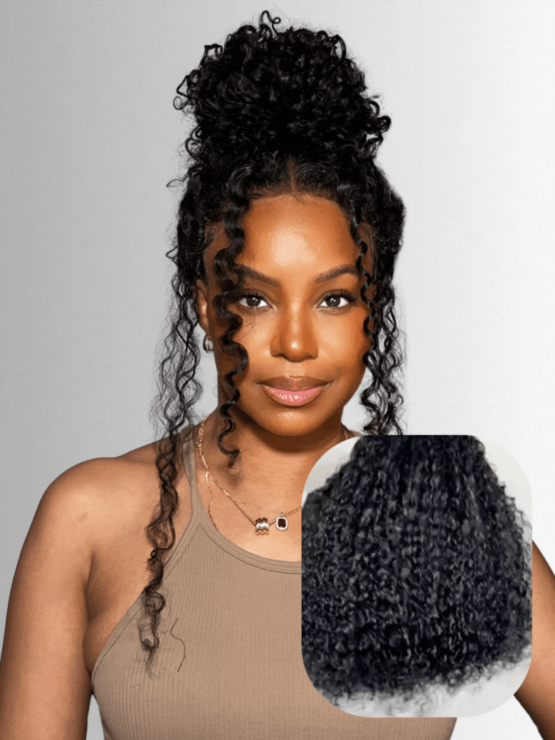 UNice 7x5 Bye-Bye Knots Wig 150% Density & 5x5 HD Lace 180% Density Jerry Curly Wig With Bleached Invisible Knots