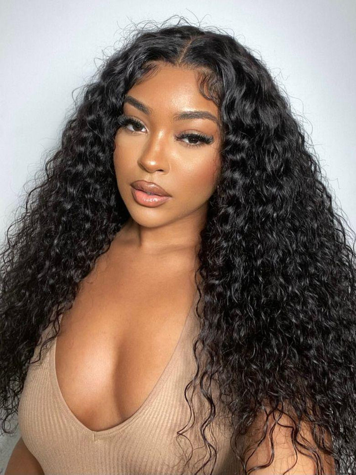 UNice 7x5 Bye-Bye Knots? Wig Quick Glueless & HD Lace Wet & Wavy Water Wave Invisible Knots With Invisi Drawstring With Baby Hair