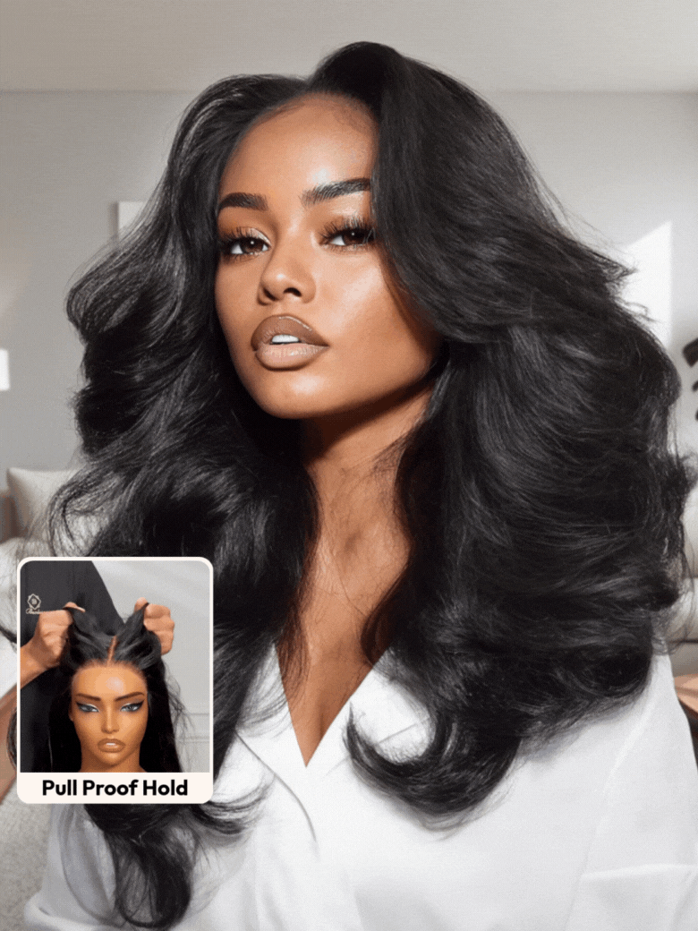 UNice 7x5 Bye-Bye Knots? Wig Quick Glueless & HD Lace Wet & Wavy Water Wave Invisible Knots With Invisi Drawstring With Baby Hair