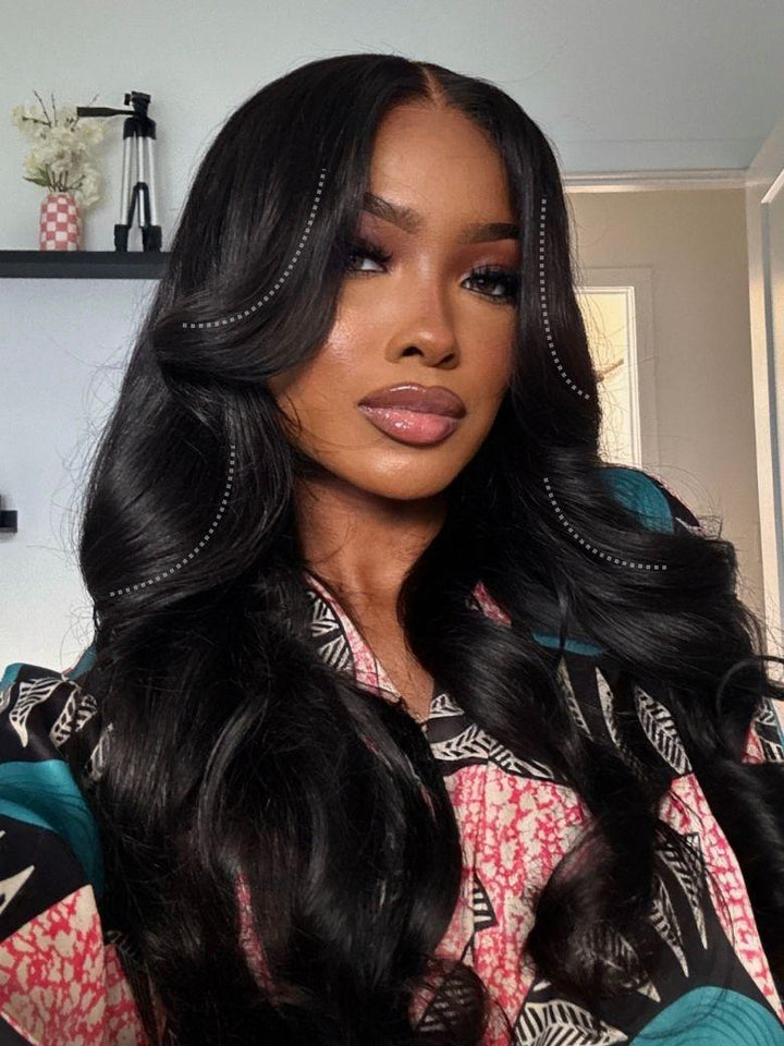 UNice HD Real Scalp? Wig 13x4 Invisible Lace Frontal Body Wave Black Wig