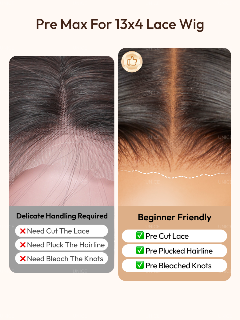 UNice 13x4 Pre-Everything? Transparent Lace & HD Lace Front Pull And Go 3D Body Wave Wig Real Ear To Ear With Invisi Drawstring Wig