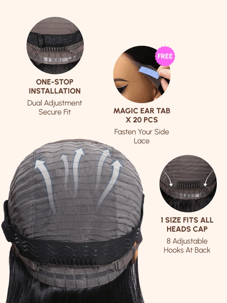 UNice 13x4 Lace Frontal Honey Blonde Highlights Body Wave Pre-Everything Wig