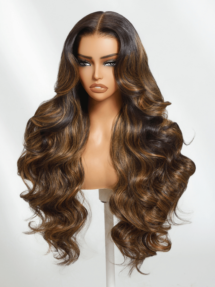 UNice 7x5 Bye Bye Knots? & 13x4 Pre-Everything Wig  Glueless Lace Balayage Highlight Body Wave Wig No Burden