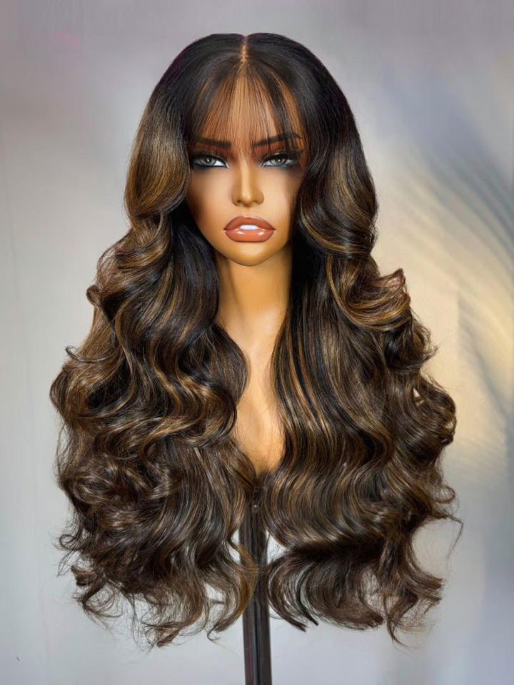 UNice 7x5 Bye Bye Knots? & 13x4 Pre-Everything Wig  Glueless Lace Balayage Highlight Body Wave Wig No Burden