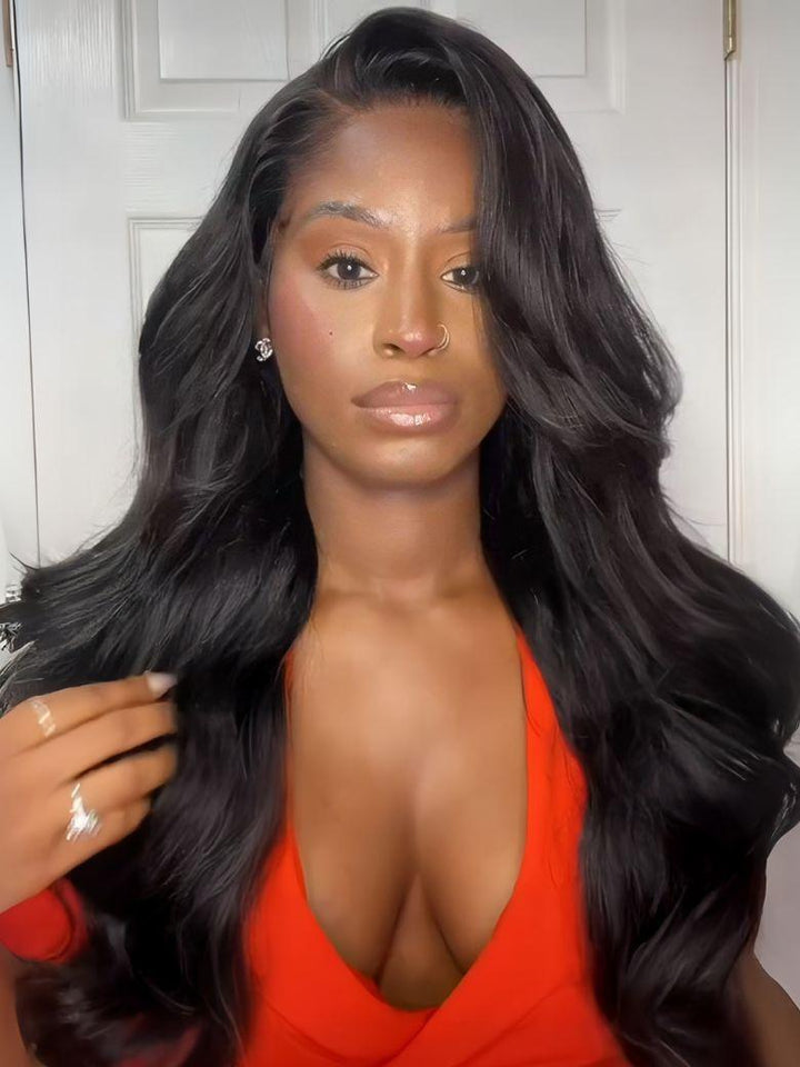 UNice 13x4 Pre-Everything Wig With Loose Wave Face-Framing Layers And Side-Swept Bangs With Drawstring