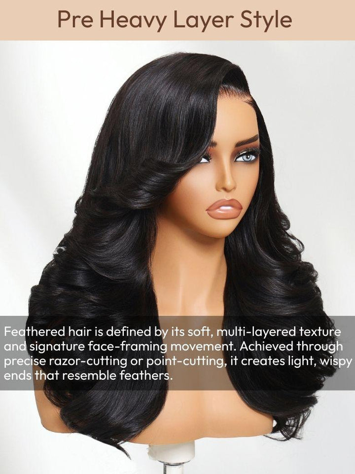 UNice 7x5 Bye-Bye Knots? Wig Quick Glueless & HD Lace Wet & Wavy Water Wave Invisible Knots With Invisi Drawstring With Baby Hair