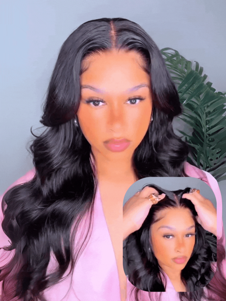 UNice HD Real Scalp? Wig 13x4 Invisible Lace Frontal Loose Wave with Face Framing Curtain Bangs