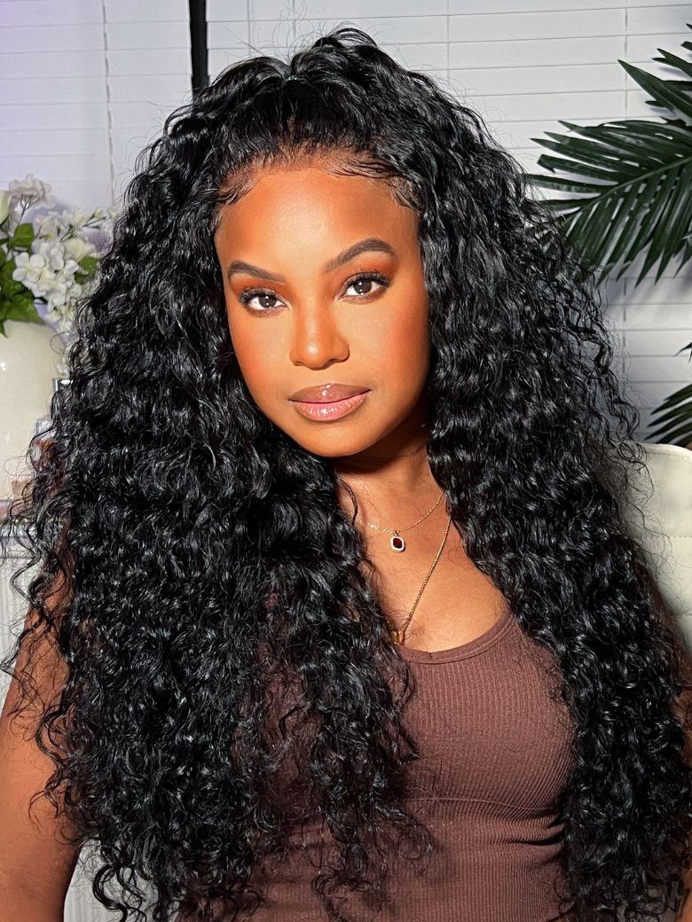 UNice Blend & Secure Half Wig Water Wave With Glueless Drawstring
