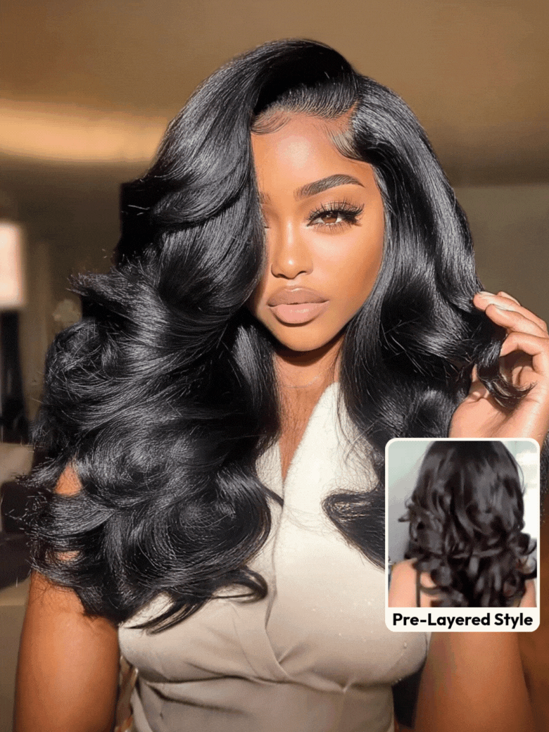 UNice 7x5 Bye-Bye Knots? Wig Quick Glueless & HD Lace Wet & Wavy Water Wave Invisible Knots With Invisi Drawstring With Baby Hair